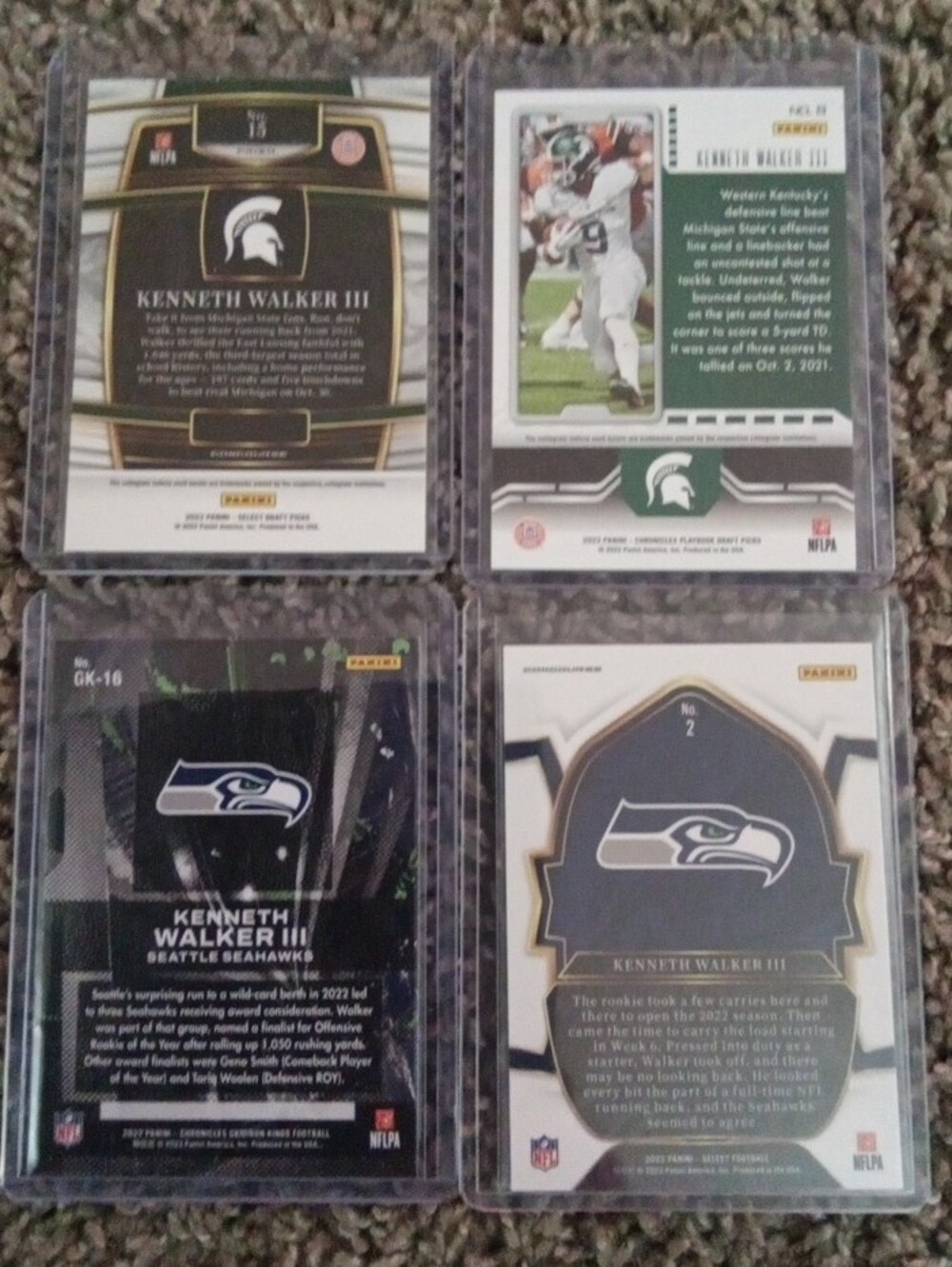 Kenneth Walker 3rd Football Trading Card Lot - Rcs Included. - Picture 6 of 11